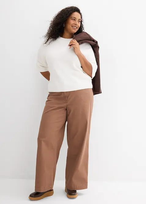 Tr&ouml;ja i boxy modell av mjuk viskosmix, bonprix