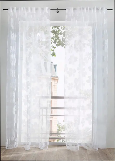 Gardin med burnout-m&ouml;nster (1-pack), bonprix