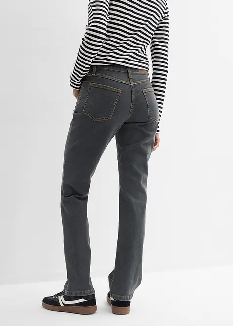 Straight Stretch Jeans Mid Waist, bonprix