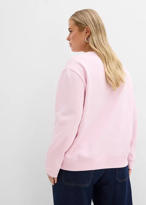 Oversizesweatshirt i ren bomull, bonprix