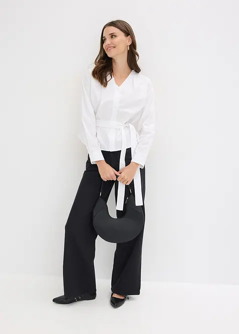 Blus i bomull, bonprix