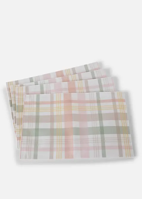 Bordstablett med rutor (4-pack), bonprix