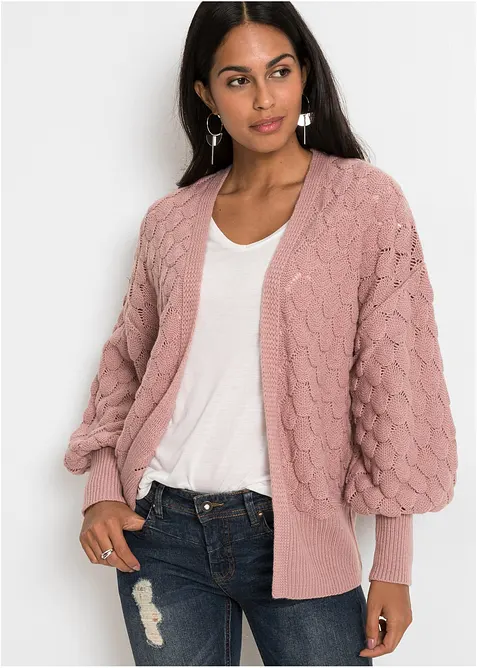 H&aring;lm&ouml;nstrad cardigan, bonprix