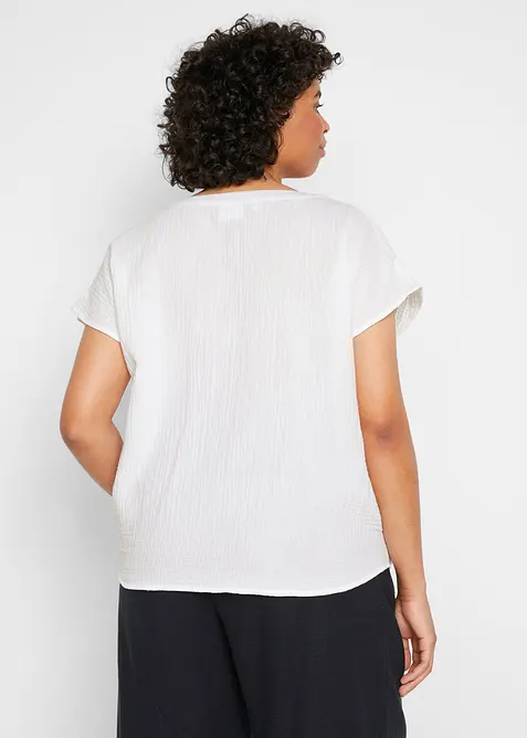 Blustopp i bomullsmuslin, bonprix