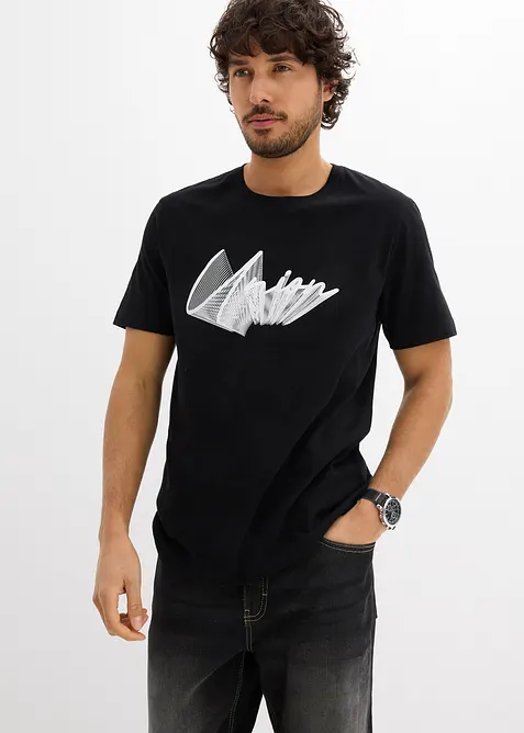 T-shirt med ekologisk bomull, bonprix