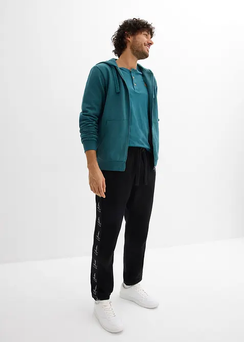 Joggingbyxa i ekologisk bomull, avslappnad passform, bonprix