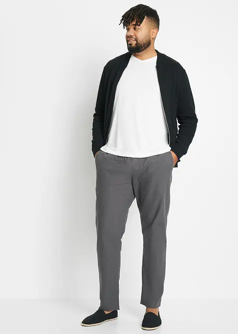 Cardigan med &aring;tervunnen bomull, bonprix