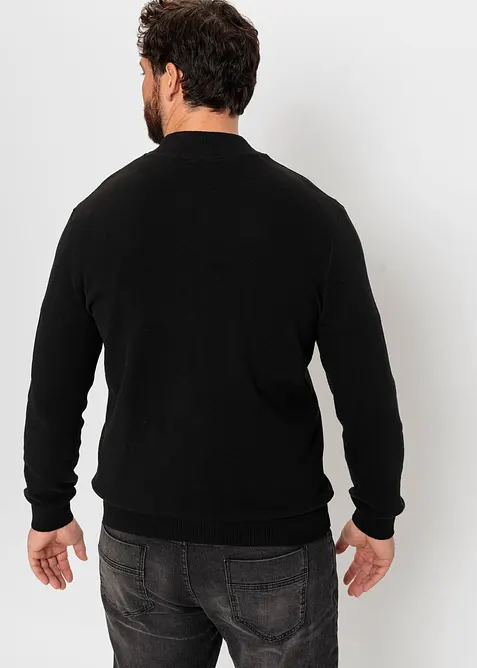 Cardigan med &aring;tervunnen bomull, bonprix