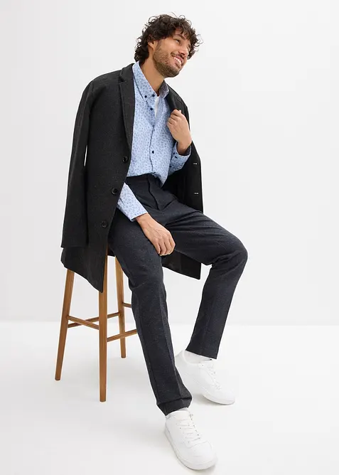 Skjorta i ekologisk bomull, modern passform, bonprix