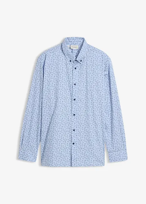 Skjorta i ekologisk bomull, modern passform, bonprix