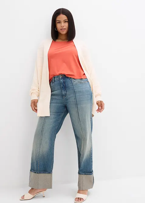 Straight jeans i Loose Fit med High Waist, bonprix