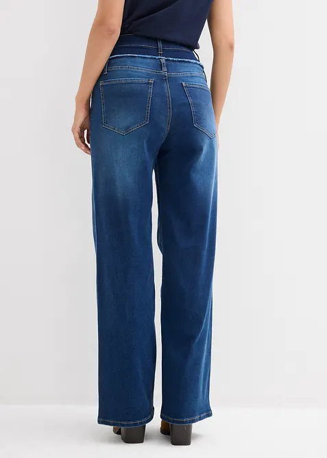 Jeans med Wide Leg och High Waist, bonprix