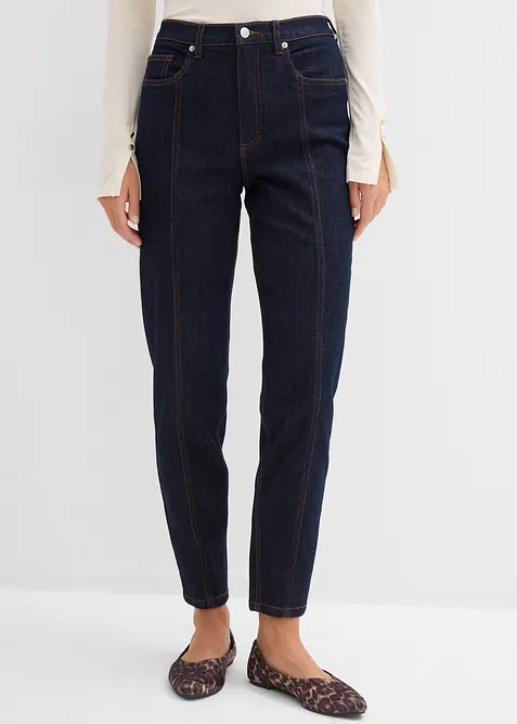 Mom Jeans High Waist, Stretch, bonprix