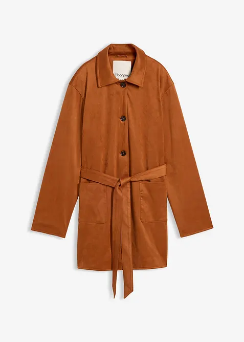 Kappa med sk&auml;rp i mockaskinnimitation, bonprix