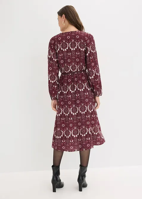 Mellanl&aring;ng kl&auml;nning i mjuk viskosmix, bonprix