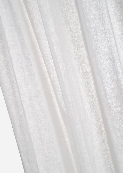 Gardinl&auml;ngd i bomull med linneandel (1-pack), bonprix