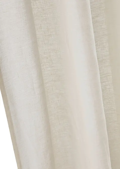 Gardinl&auml;ngd i bomull med linneandel (1-pack), bonprix