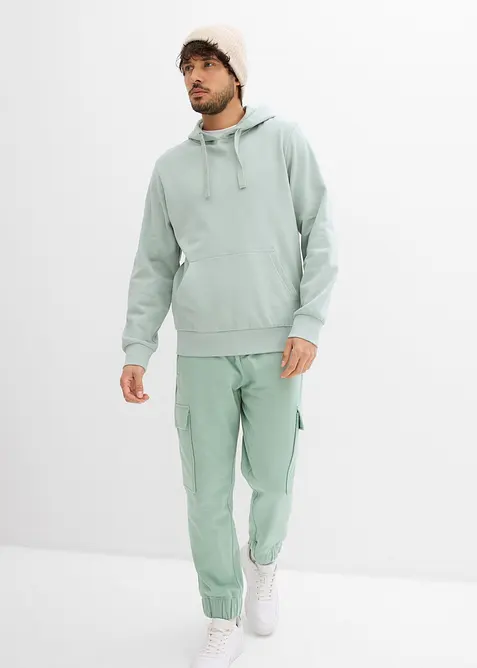 Sweatshirt med huva, bonprix