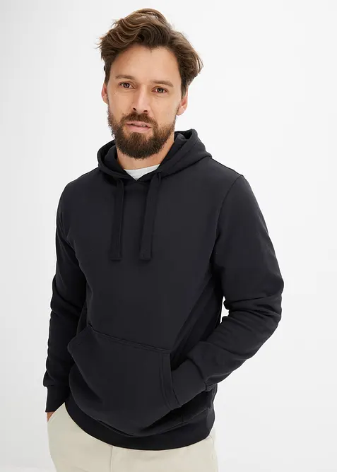 Sweatshirt med huva, normal passform, bonprix