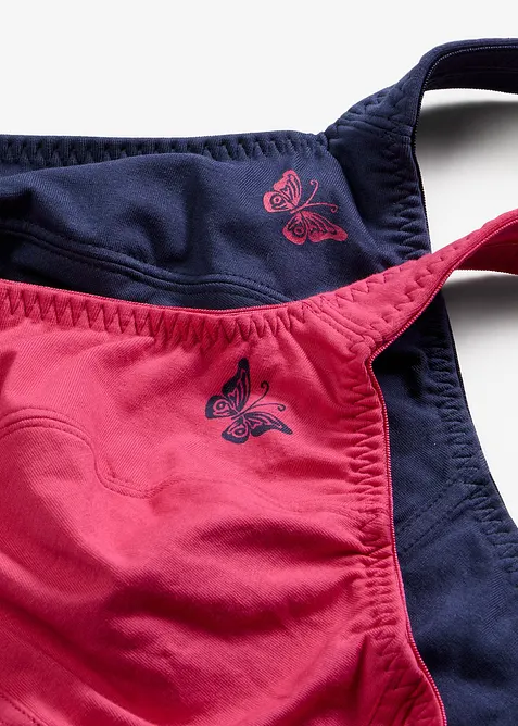 BH utan bygel, med ekologisk bomull (2-pack), bonprix