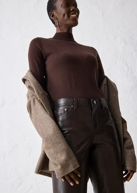 Skinnbyxa i lammnappa, bonprix