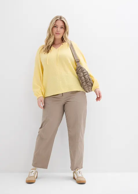 Muslinblus av bomull, bonprix