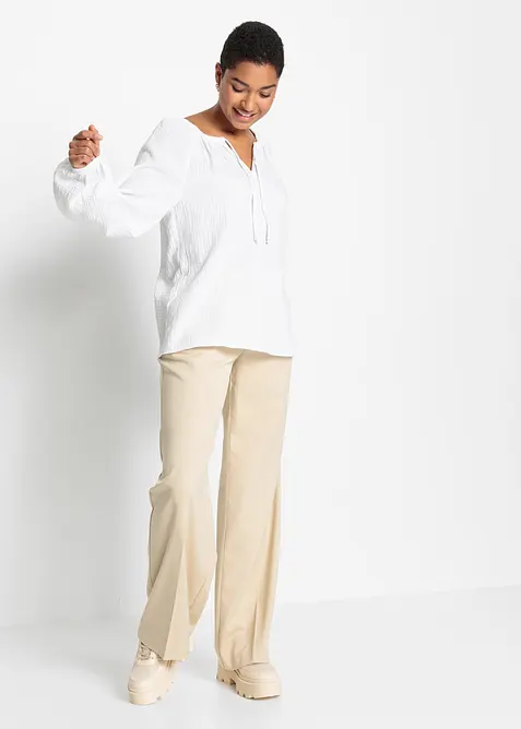 Muslinblus av bomull, bonprix