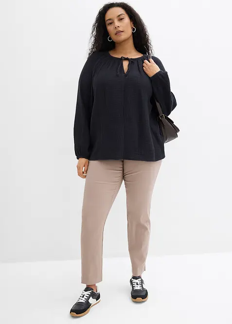 Muslinblus av bomull, bonprix