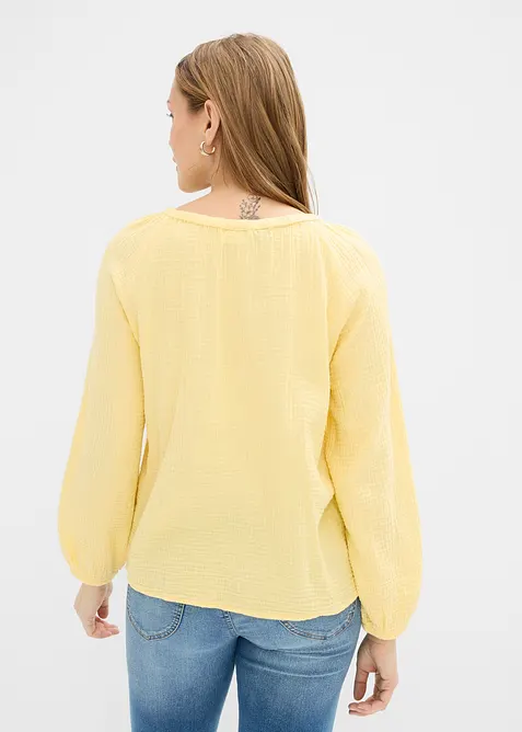 Muslinblus av bomull, bonprix