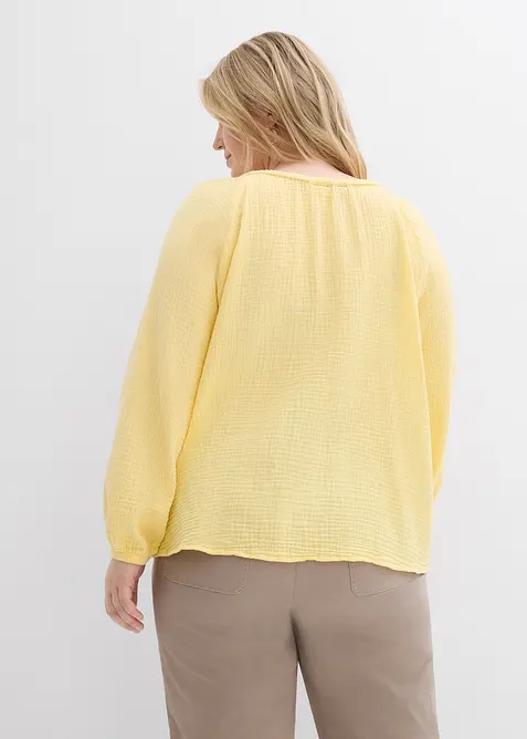 Muslinblus av bomull, bonprix