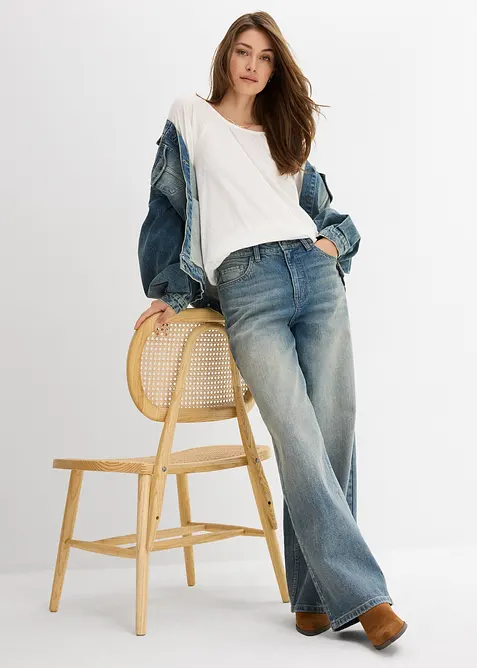 Blustopp av ekologisk bomull, bonprix