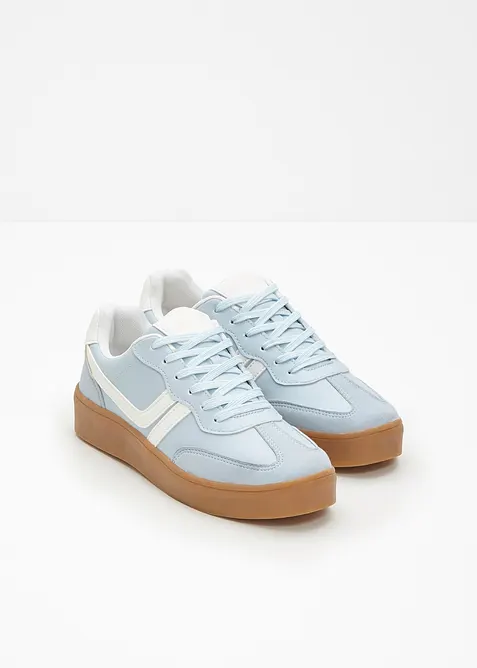 Sneakers med plat&aring;sula och retrolook, bonprix