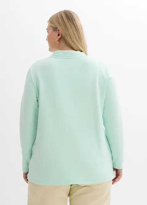 Sweatshirt med slits, bonprix