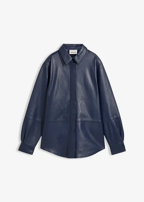 Skinnskjorta i lammnappa, bonprix