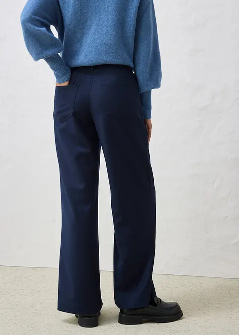 Byxa av ylleblandning i femficksmodell, bonprix