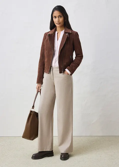 MC-jacka i mockaskinn, bonprix