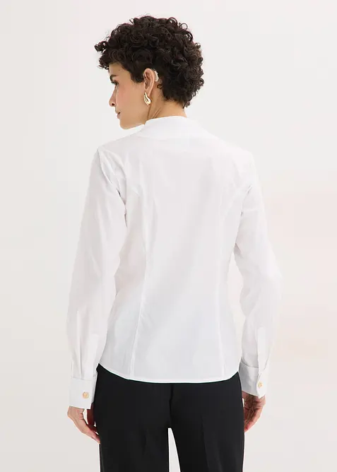 Poplinblus med st&aring;krage, bonprix