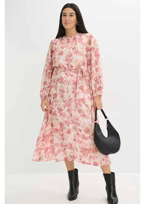 Chiffongkl&auml;nning med knytband (2 delar), bonprix