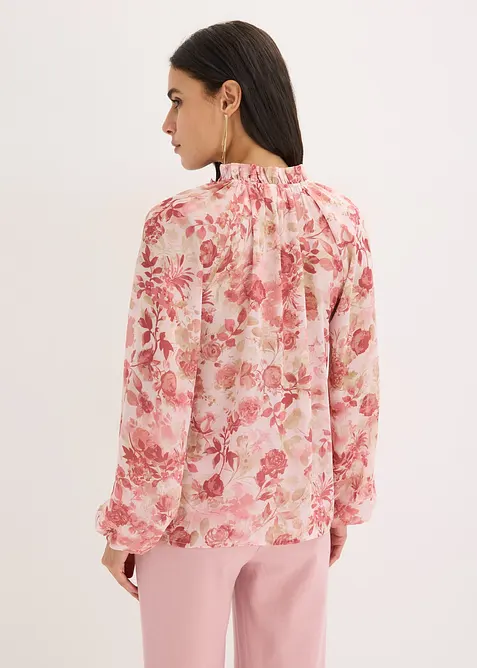 Chiffongtunika med knytband, bonprix