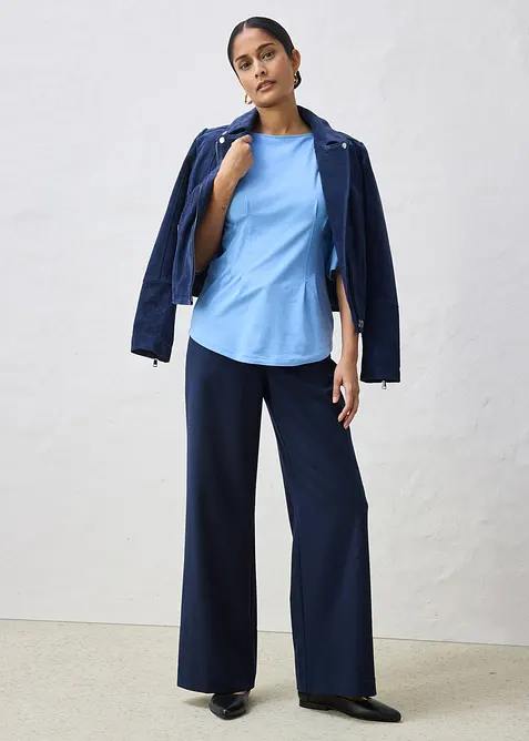 Topp i bomullsmix, bonprix