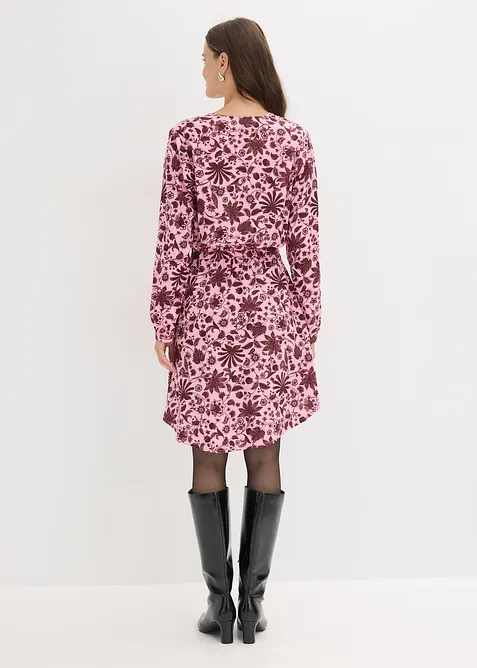 Mellanl&aring;ng kl&auml;nning i f&ouml;ljsam viskos, bonprix