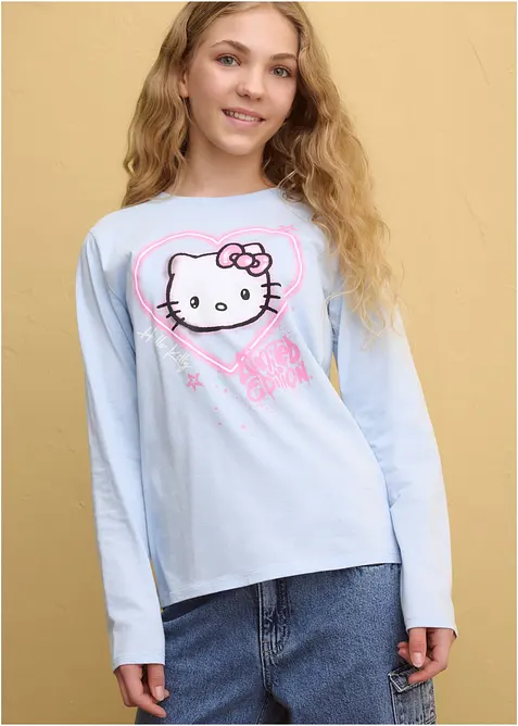 L&aring;ng&auml;rmad Hello Kitty-topp i bomull, Hello Kitty