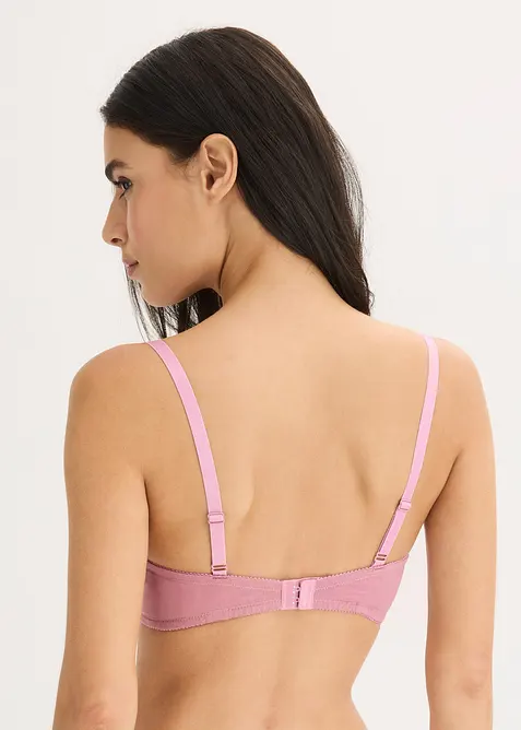 Push up-BH utan bygel, med bomull (2-pack), bonprix