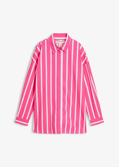 Skjortblus i bomullspoplin, bonprix