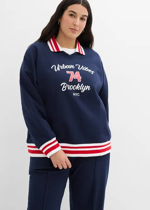 Oversizesweatshirt i ekologisk bomull, bonprix