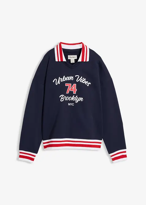 Oversizesweatshirt i ekologisk bomull, bonprix