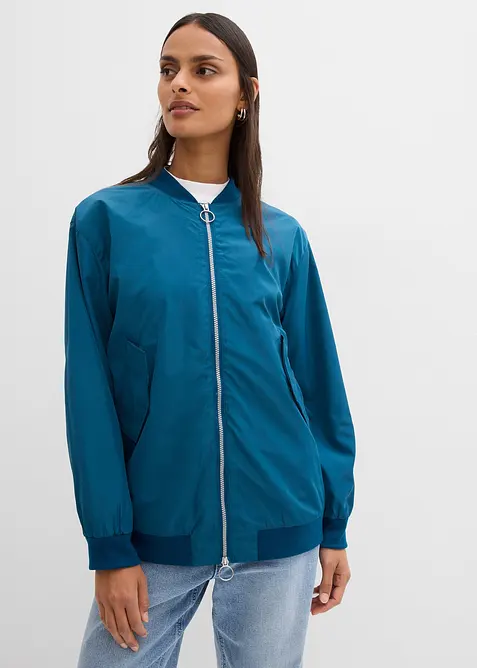 Vid pilotjacka med leopardm&ouml;nstrat foder, bonprix