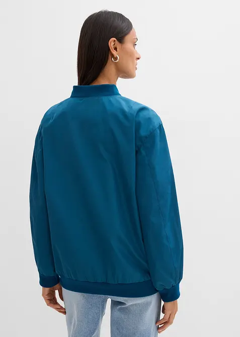 Vid pilotjacka med leopardm&ouml;nstrat foder, bonprix