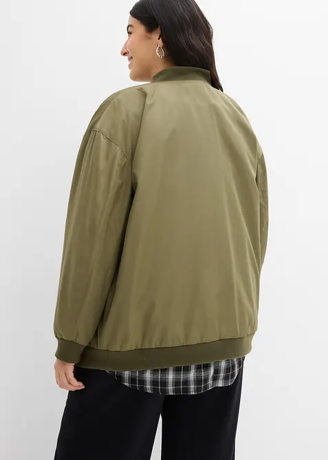 Vid pilotjacka med leopardm&ouml;nstrat foder, bonprix