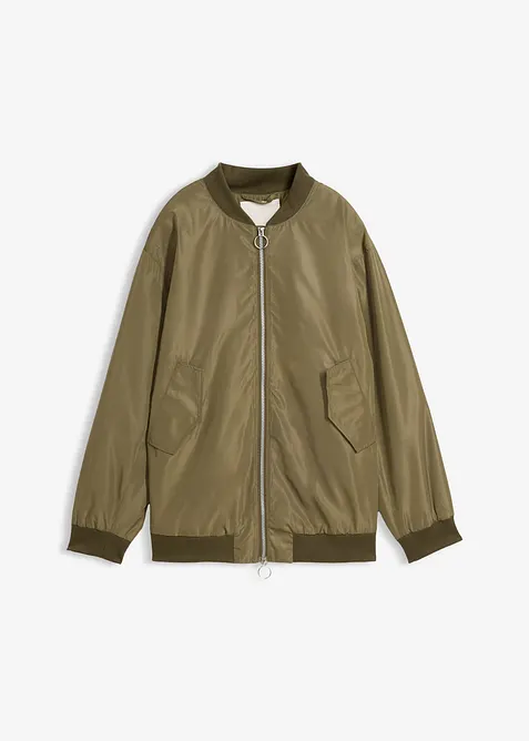 Vid pilotjacka med leopardm&ouml;nstrat foder, bonprix